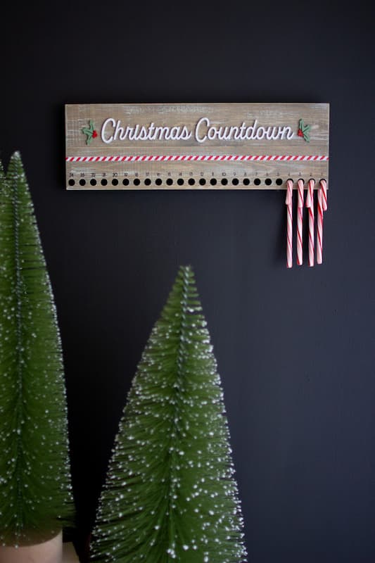 Countdown to Christmas Candy Cane Holder